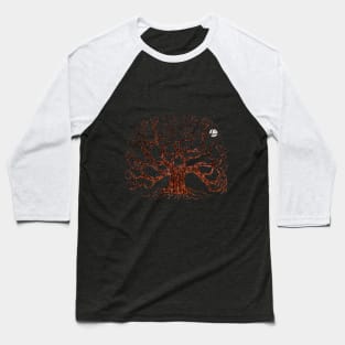 Yggdrasill - Tree of Life - Moon - Stars Baseball T-Shirt